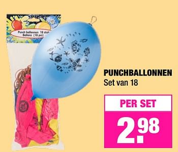 Aanbiedingen Punchballonnen - Huismerk - Big Bazar - Geldig van 19/06/2017 tot 02/07/2017 bij Big Bazar