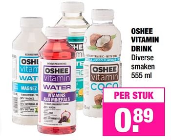 Aanbiedingen Oshee vitamin drink - OSHEE - Geldig van 19/06/2017 tot 02/07/2017 bij Big Bazar