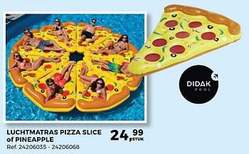 Aanbiedingen Luchtmatras pizza slice of pineapple - Huismerk - Supra Bazar - Geldig van 27/06/2017 tot 25/07/2017 bij Supra Bazar
