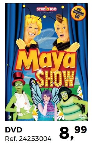 Aanbiedingen Dvd maya show - Studio 100 - Geldig van 27/06/2017 tot 25/07/2017 bij Supra Bazar