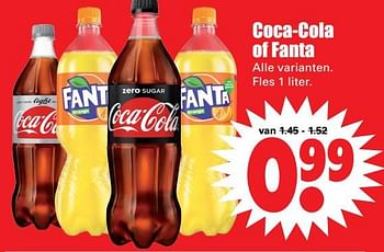 Aanbiedingen Coca-cola of fanta - The Coca Cola Company - Geldig van 25/06/2017 tot 01/07/2017 bij Lekker Doen