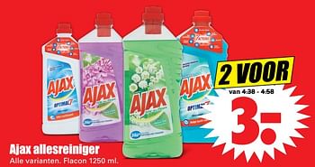 Aanbiedingen Ajax allesreiniger - Ajax - Geldig van 25/06/2017 tot 01/07/2017 bij Lekker Doen