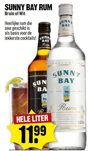 Aanbiedingen Sunny bay rum - Sunny Bay - Geldig van 25/06/2017 tot 01/07/2017 bij Dirk III