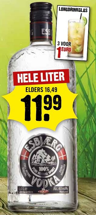 Aanbiedingen Esbjaerg vodka - Esbjaerg - Geldig van 25/06/2017 tot 01/07/2017 bij Dirk III