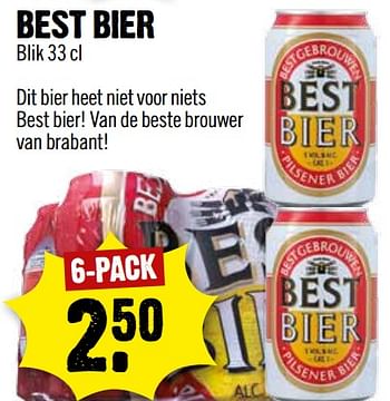 Aanbiedingen Best bier - Huismerk - Dirk III - Geldig van 25/06/2017 tot 01/07/2017 bij Dirk III