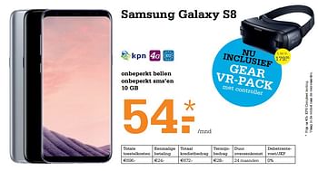 Aanbiedingen Samsung galaxy s8 - Samsung - Geldig van 25/06/2017 tot 02/07/2017 bij Telecombinatie
