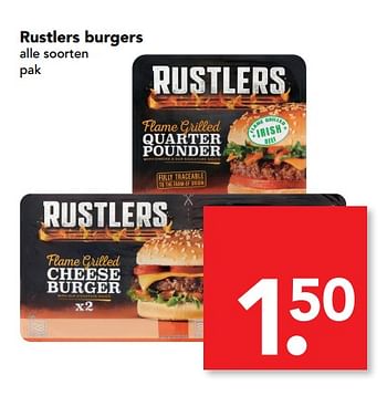 Aanbiedingen Rustlers burgers - Rustlers - Geldig van 25/06/2017 tot 01/07/2017 bij Deen Supermarkten