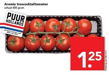 Aanbiedingen Aromio troscocktailtomaten - Huismerk deen supermarkt - Geldig van 25/06/2017 tot 01/07/2017 bij Deen Supermarkten