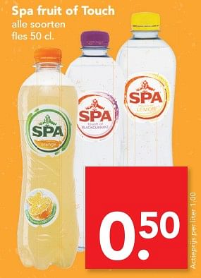 Aanbiedingen Spa fruit of touch - Spa - Geldig van 25/06/2017 tot 01/07/2017 bij Deen Supermarkten