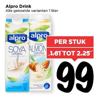 Aanbiedingen Alpro drink - Alpro Soya - Geldig van 25/06/2017 tot 01/07/2017 bij Vomar