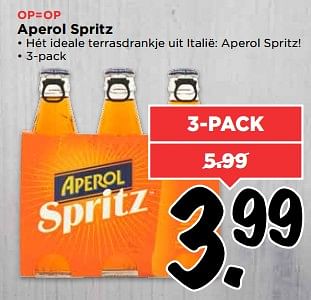 Aanbiedingen Aperol spritz - Aperol - Geldig van 25/06/2017 tot 01/07/2017 bij Vomar