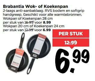 Aanbiedingen Brabantia wok- of koekenpan - Brabantia - Geldig van 25/06/2017 tot 01/07/2017 bij Vomar