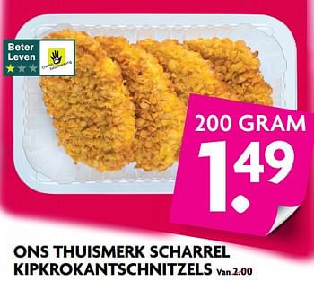 Aanbiedingen Ons thuismerk scharrel kipkrokantschnitzels - Huismerk - Deka Markt - Geldig van 25/06/2017 tot 01/07/2017 bij Deka Markt