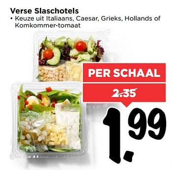 Aanbiedingen Verse slaschotels - Huismerk Vomar - Geldig van 25/06/2017 tot 01/07/2017 bij Vomar
