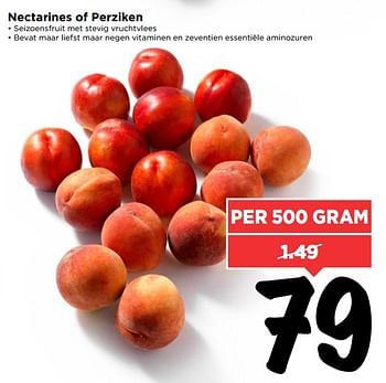 Aanbiedingen Nectarines of perziken - Huismerk Vomar - Geldig van 25/06/2017 tot 01/07/2017 bij Vomar