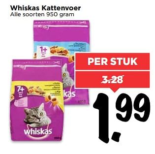 Aanbiedingen Whiskas kattenvoer - Whiskas - Geldig van 25/06/2017 tot 01/07/2017 bij Vomar