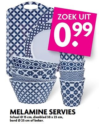 Aanbiedingen Melamine servies - Huismerk - Deka Markt - Geldig van 25/06/2017 tot 01/07/2017 bij Deka Markt