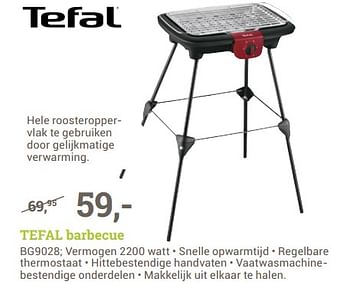 Aanbiedingen Tefal barbecue bg9028 - Tefal - Geldig van 26/06/2017 tot 09/07/2017 bij BCC