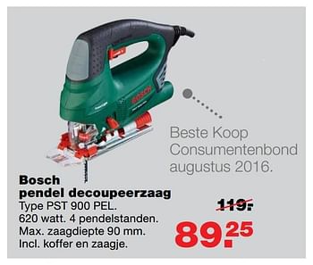 Aanbiedingen Bosch pendel decoupeerzaag pst 900 pel - Bosch - Geldig van 26/06/2017 tot 02/07/2017 bij Praxis