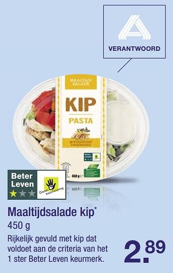 Aanbiedingen Maaltijdsalade kip - Huismerk - Aldi - Geldig van 26/06/2017 tot 01/07/2017 bij Aldi