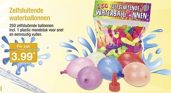 Aanbiedingen Zelfsluitende waterballonnen - Huismerk - Aldi - Geldig van 26/06/2017 tot 01/07/2017 bij Aldi