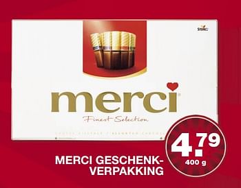 Aanbiedingen Merci geschenk - verpakking - MERCI - Geldig van 26/06/2017 tot 01/07/2017 bij Aldi