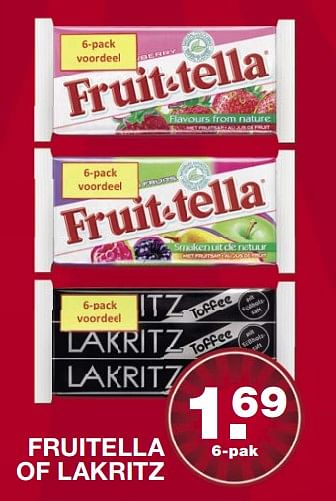 Aanbiedingen Fruitella of lakritz - Huismerk - Aldi - Geldig van 26/06/2017 tot 01/07/2017 bij Aldi