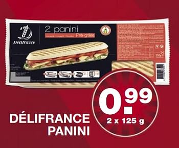 Aanbiedingen Délifrance panini - Delifrance - Geldig van 26/06/2017 tot 01/07/2017 bij Aldi