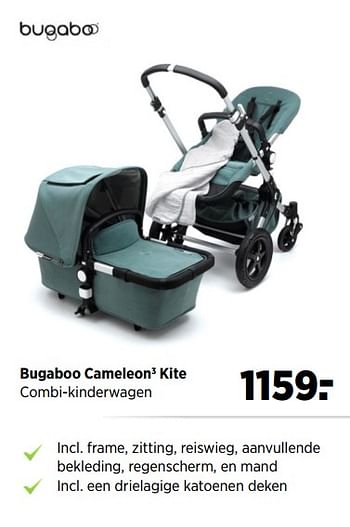 Aanbiedingen Bugaboo cameleon kite combi-kinderwagen - Bugaboo - Geldig van 19/06/2017 tot 24/07/2017 bij Babypark