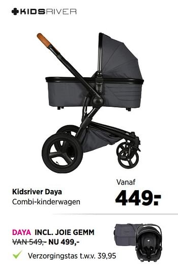 Aanbiedingen Kidsriver daya combi-kinderwagen - Kidsriver - Geldig van 19/06/2017 tot 24/07/2017 bij Babypark