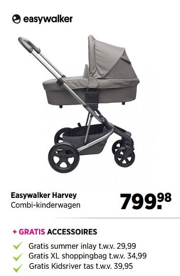 Aanbiedingen Easywalker harvey combi-kinderwagen - Easywalker - Geldig van 19/06/2017 tot 24/07/2017 bij Babypark