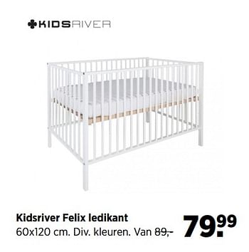 Aanbiedingen Kidsriver felix ledikant - Kidsriver - Geldig van 19/06/2017 tot 24/07/2017 bij Babypark
