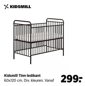 Aanbiedingen Kidsmill tinn ledikant - Kidsmill - Geldig van 19/06/2017 tot 24/07/2017 bij Babypark