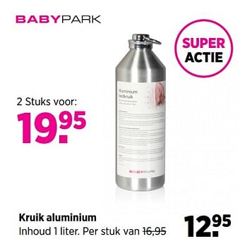 Aanbiedingen Kruik aluminium - Huismerk - Babypark - Geldig van 19/06/2017 tot 24/07/2017 bij Babypark