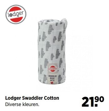Aanbiedingen Lodger swaddler cotton - Lodger - Geldig van 19/06/2017 tot 24/07/2017 bij Babypark