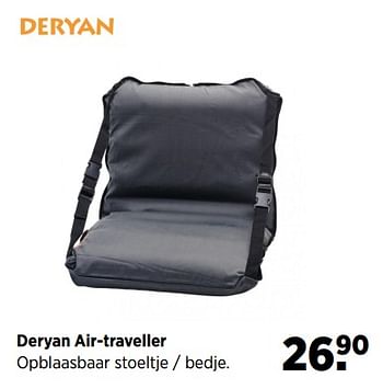 Aanbiedingen Deryan air-traveller opblaasbaar stoeltje - bedje - Deryan - Geldig van 19/06/2017 tot 24/07/2017 bij Babypark