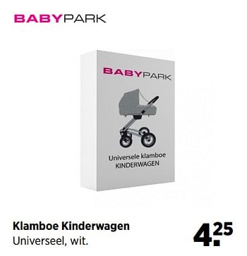 Aanbiedingen Klamboe kinderwagen - Huismerk - Babypark - Geldig van 19/06/2017 tot 24/07/2017 bij Babypark