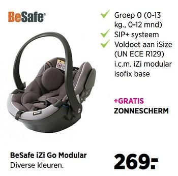 Aanbiedingen Besafe izi go modular - BeSafe - Geldig van 19/06/2017 tot 24/07/2017 bij Babypark