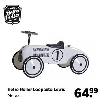 Aanbiedingen Retro roller loopauto lewis - Retro Roller - Geldig van 19/06/2017 tot 24/07/2017 bij Babypark