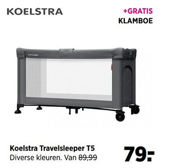 Aanbiedingen Koelstra travelsleeper t5 - Koelstra - Geldig van 19/06/2017 tot 24/07/2017 bij Babypark