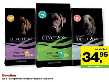 Aanbiedingen Devotion premium hondenvoeding in alle varianten - Devotion - Geldig van 25/06/2017 tot 09/07/2017 bij Jumper
