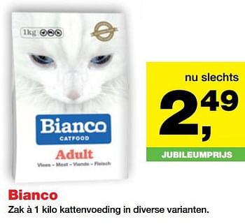 Aanbiedingen Bianco kattenvoeding in diverse varianten - Bianco - Geldig van 25/06/2017 tot 09/07/2017 bij Jumper