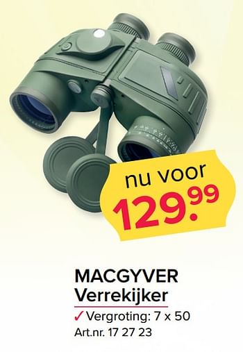 Aanbiedingen Macgyver verrekijker - MacGyver - Geldig van 26/06/2017 tot 09/07/2017 bij Kijkshop