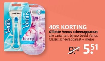Aanbiedingen Gillette venus scheerapparaat - Gillette - Geldig van 26/06/2017 tot 02/07/2017 bij Etos