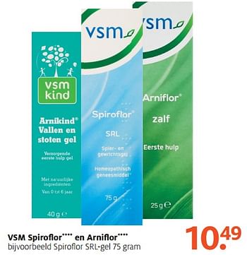 Aanbiedingen Vsm spiroflor en arniflor - VSM - Geldig van 26/06/2017 tot 02/07/2017 bij Etos