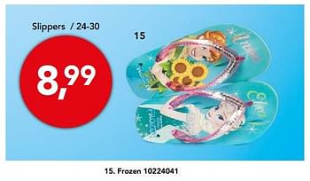 Aanbiedingen Frozen slippers - Huismerk - Bristol - Geldig van 21/06/2017 tot 06/08/2017 bij Bristol