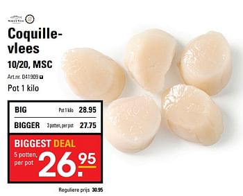 Aanbiedingen Coquillevlees - Smit Vis - Geldig van 26/06/2017 tot 10/07/2017 bij Sligro