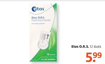 Aanbiedingen Etos o.r.s. - Huismerk - Etos - Geldig van 26/06/2017 tot 02/07/2017 bij Etos