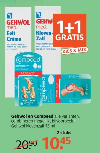 Aanbiedingen Gehwol klovenzalf - Gehwol - Geldig van 26/06/2017 tot 02/07/2017 bij Etos