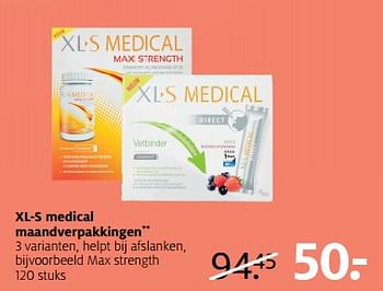 Aanbiedingen Max strength - XL-S Medical - Geldig van 26/06/2017 tot 02/07/2017 bij Etos